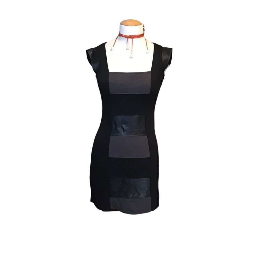 Madison Paige || black midi color blocking NWT